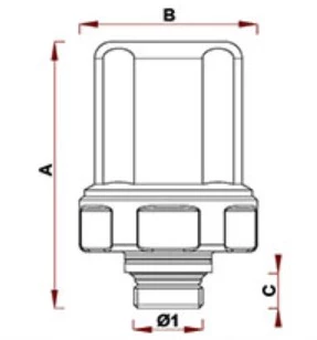 Гаситель гидроударов FAR 3/4″ Ду20 Ру50, накидная гайка-НР, корпус — сталь хромированный
