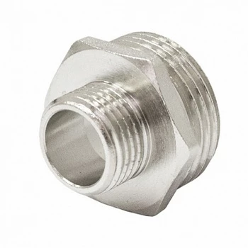 Ниппель переходной STI Ду20х10 (3/4″ x 3/8″) никелированный