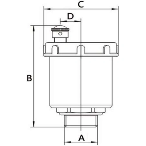Воздухоотводчик муфтовый автоматический Kromwell EU.ST6022 1/2″ Ду15 Ру10 (поплавковый), наружная резьба, без покрытия Воздухоотводчик муфтовый автоматический Kromwell EU.ST6022 1/2″ Ду15 Ру10 (поплавковый), наружная резьба, без покрытия