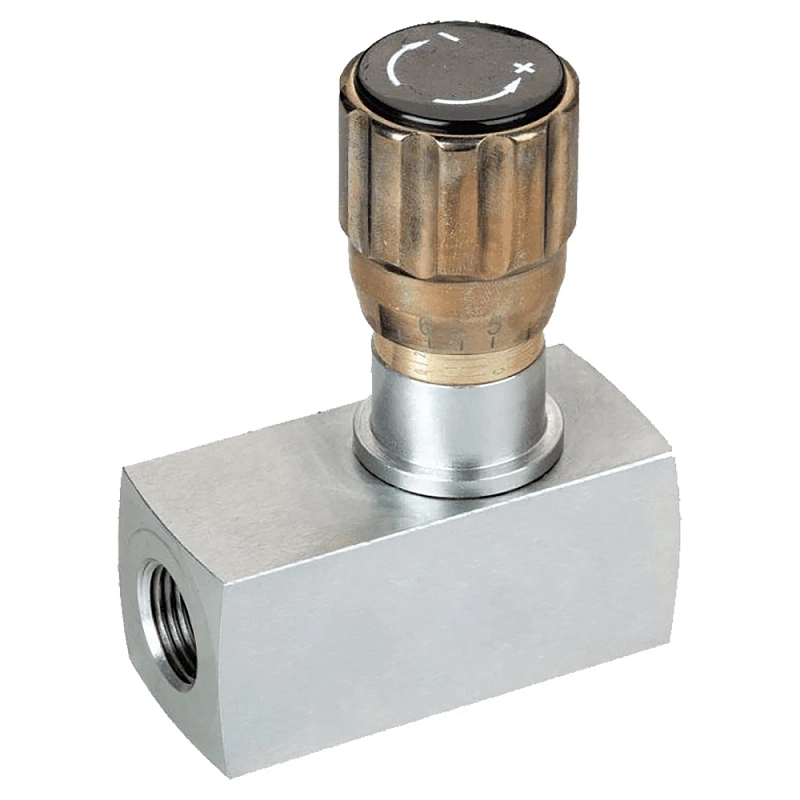 Дроссель с обратным клапаном LSQ LA G12-G1/2″ Ду15 Ру315 условный проход 12 мм, присоединение внутренняя резьба, корпус - сталь, уплотнение - NBR