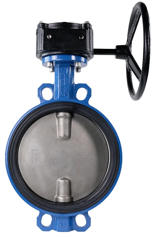 Затвор дисковый поворотный Tecofi VPI 4449-08 Ду300 Ру16 межфланцевый, корпус - ковкий чугун EN-GJS-500-7, диск - нержавеющая сталь CF8M, уплотнение - EPDM, с редуктором VPNREDUCT F10